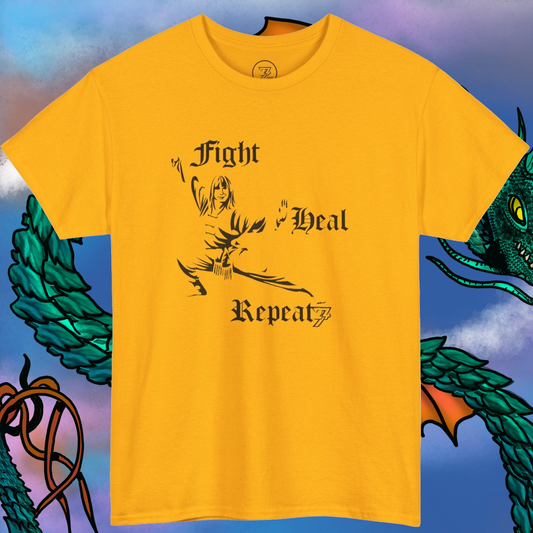 Kung Fu T-Shirt Martial Art tee gold