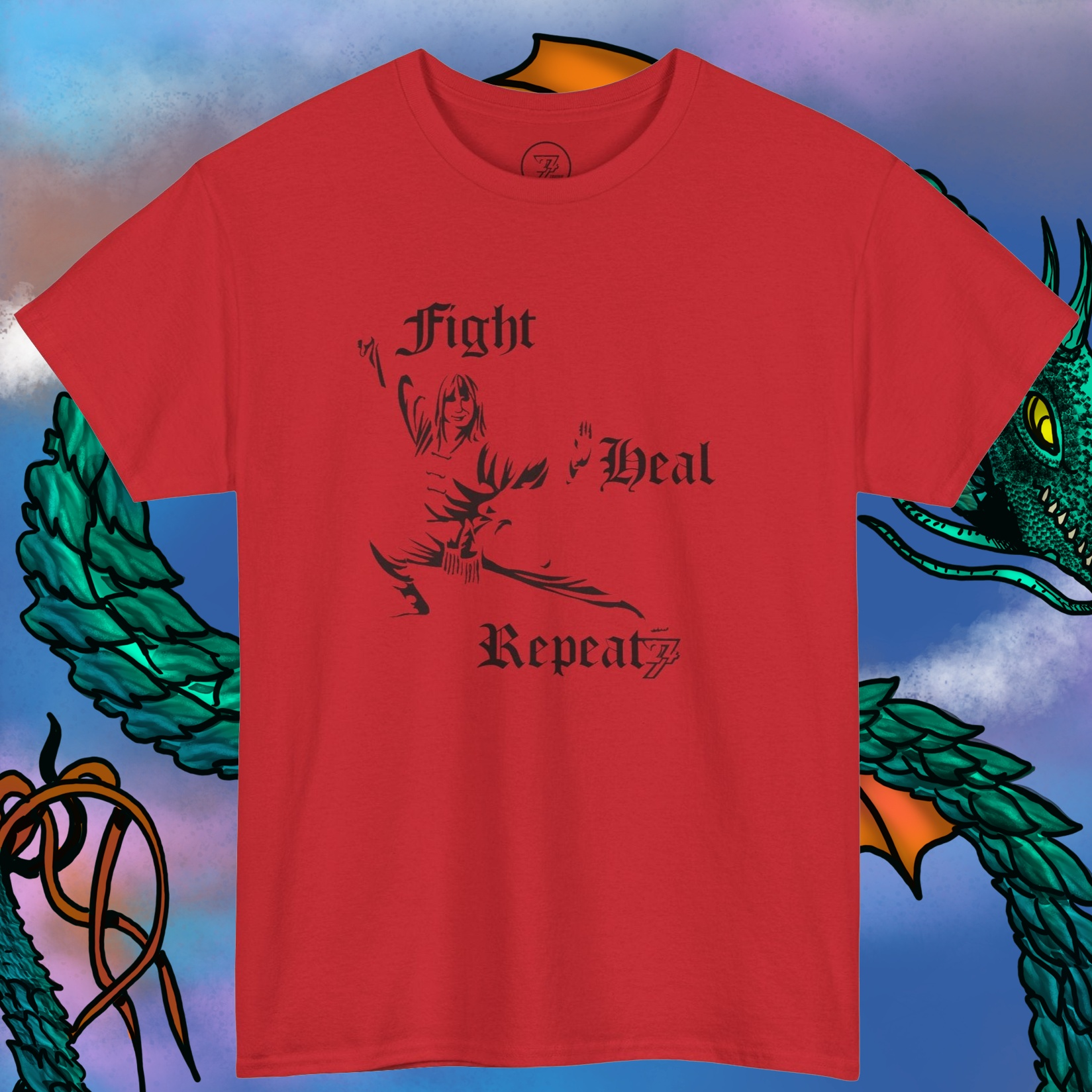 Kung Fu T-Shirt Martial Art tee red