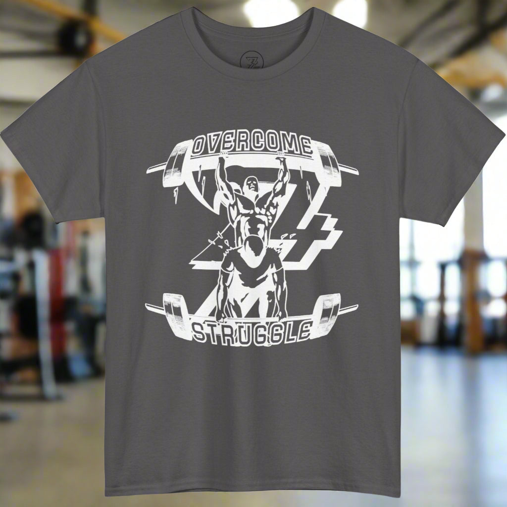 Motivational workout t-shirt gym tee workout top 24/7 Unique Designs charcoal