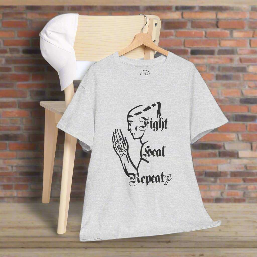 Muay Thai Tee combat T-Shirt Fighter tee thai box t-shirt ash