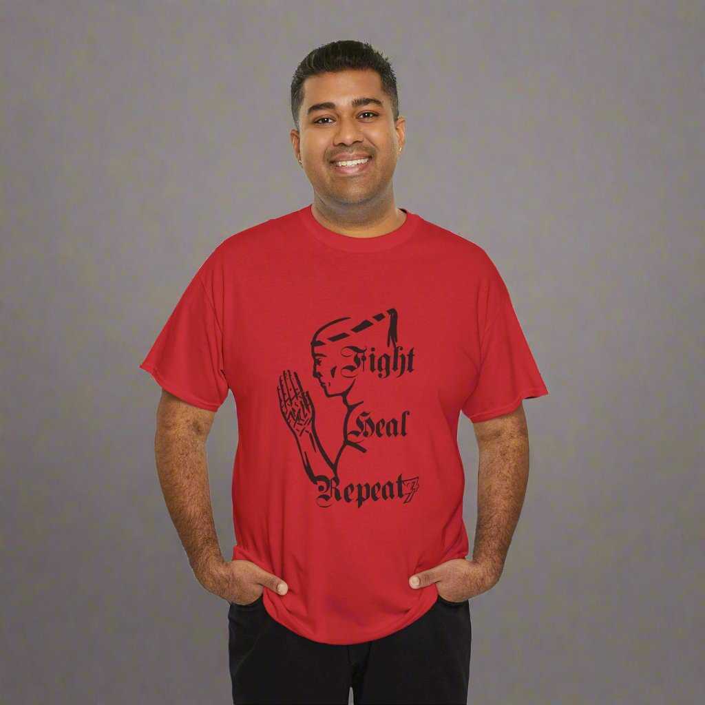 Muay Thai Tee combat T-Shirt Fighter tee thai box t-shirt red