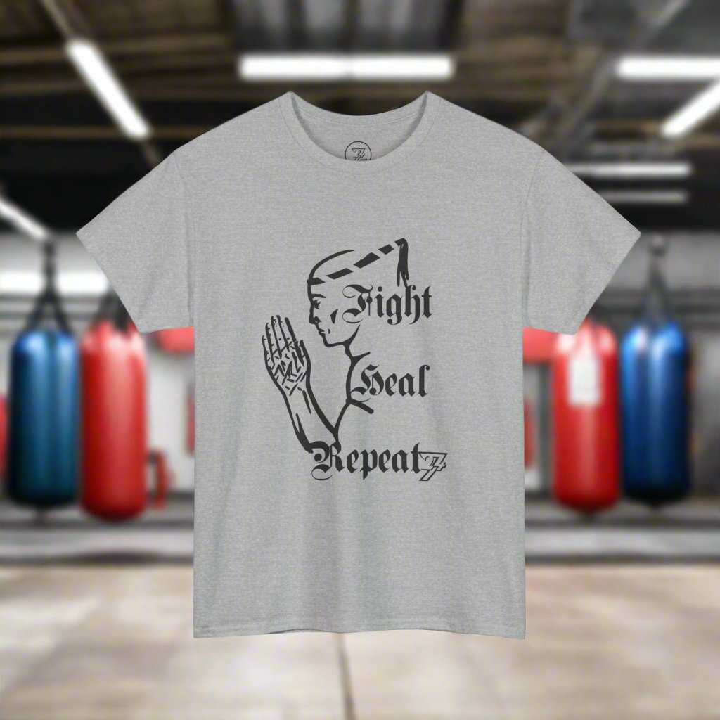 Muay Thai Tee combat T-Shirt Fighter tee thai box t-shirt sport grey