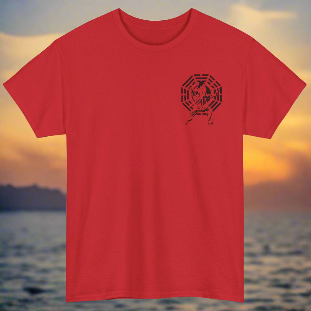 Red t-shirt with Thai Chi emblem