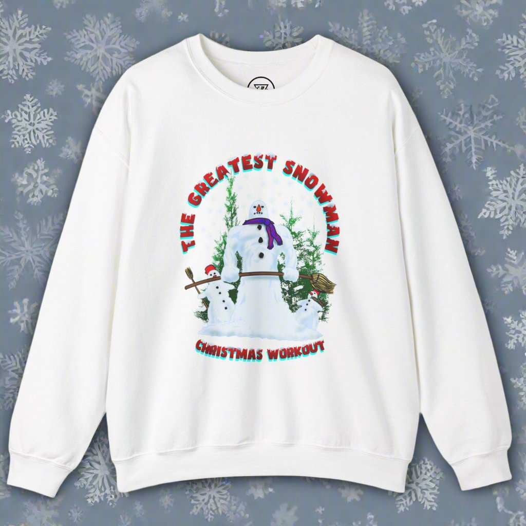 Snowman Sweatshirt Christmas Jumper white