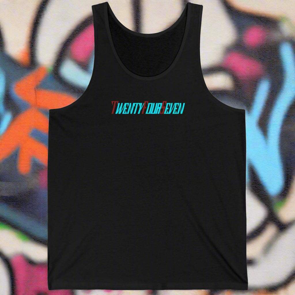 Stylish Woman Top Twentyfourseven Jersey Tank by 24/7 Unique Designs black