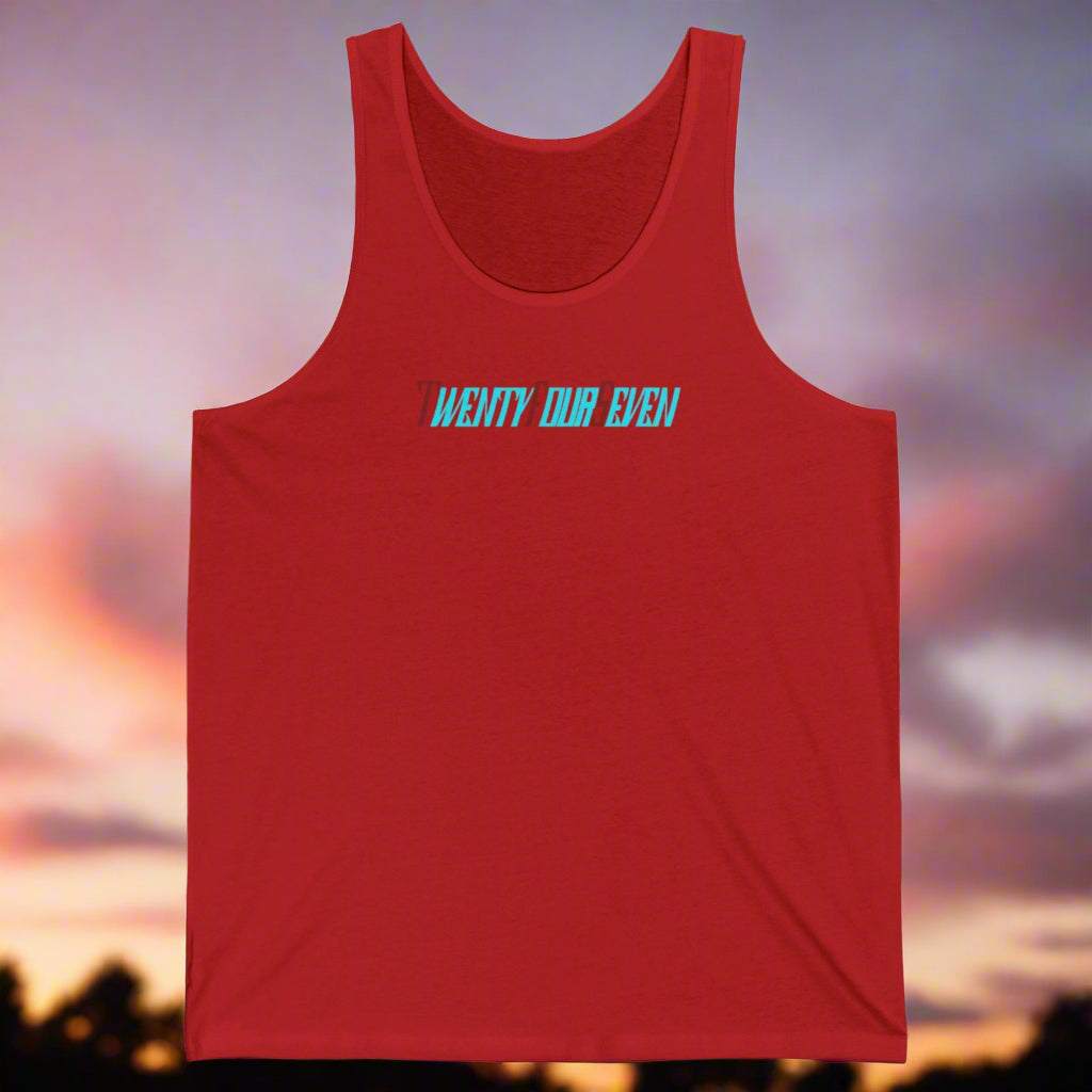 Stylish Woman Top Twentyfourseven Jersey Tank by 24/7 Unique Designs red
