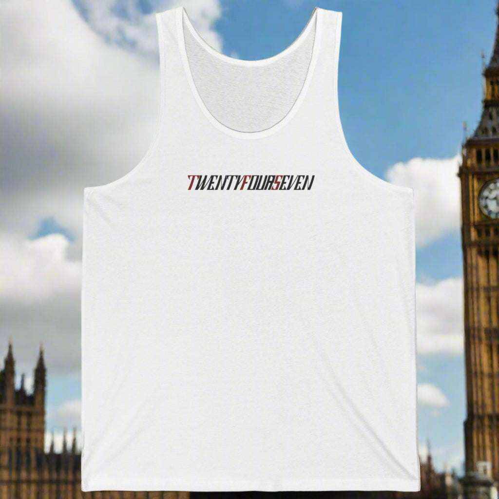 Stylish Woman Top Twentyfourseven Jersey Tank white