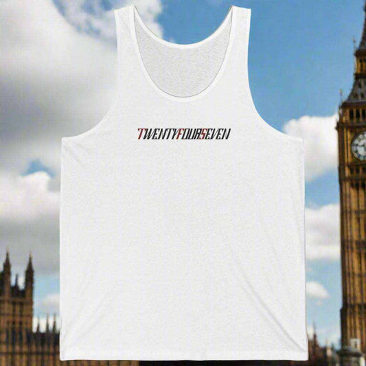 Stylish Woman Top Twentyfourseven Jersey Tank white