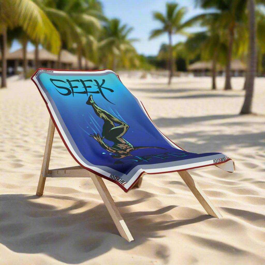 Swimming Towel with Diver Design