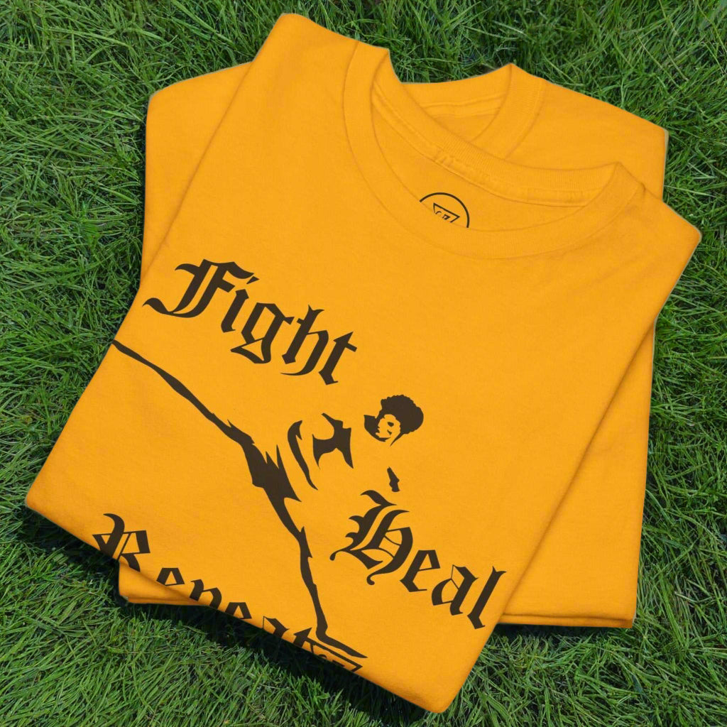 Taekwondo T-Shirt gold folded