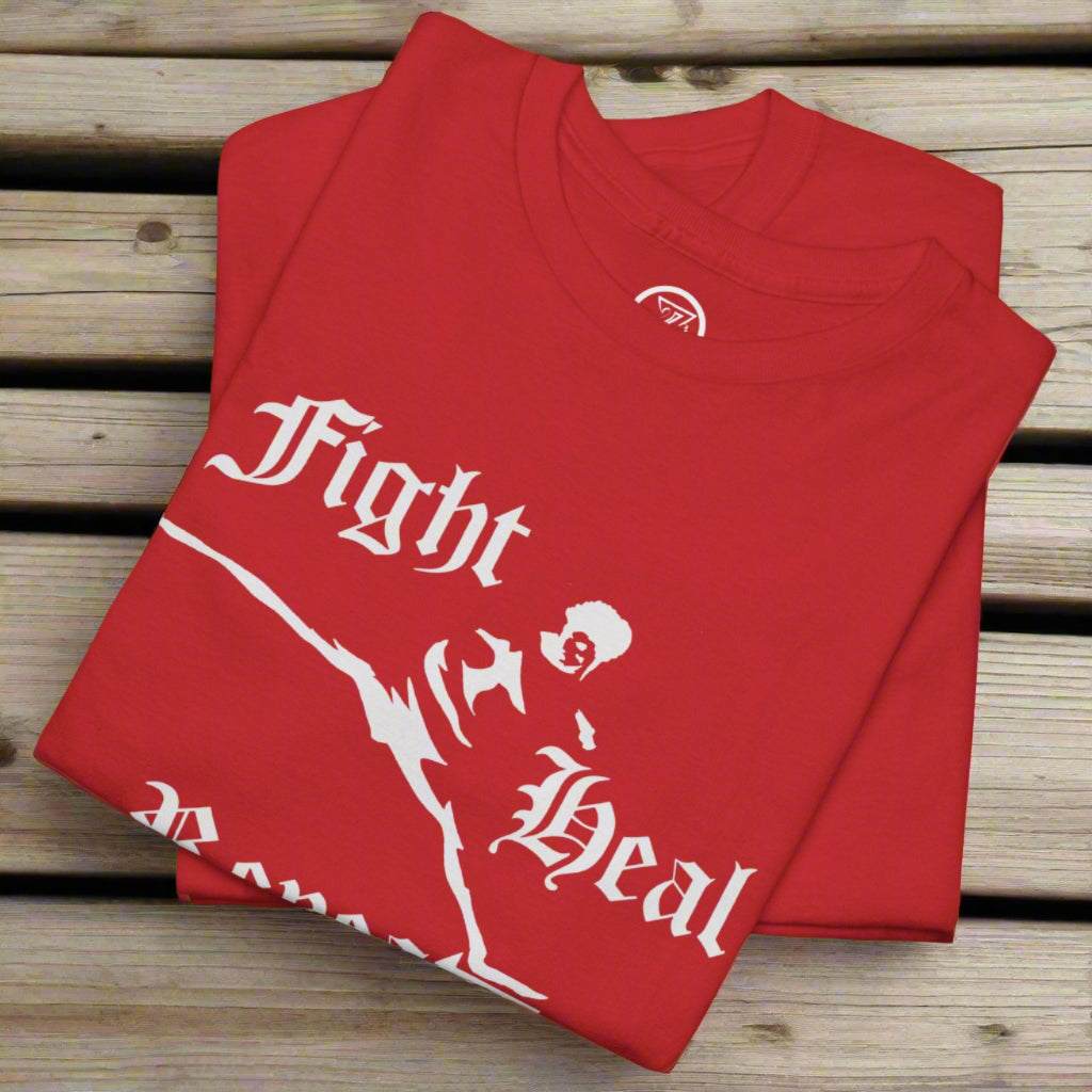Taekwondo T-Shirt red folded