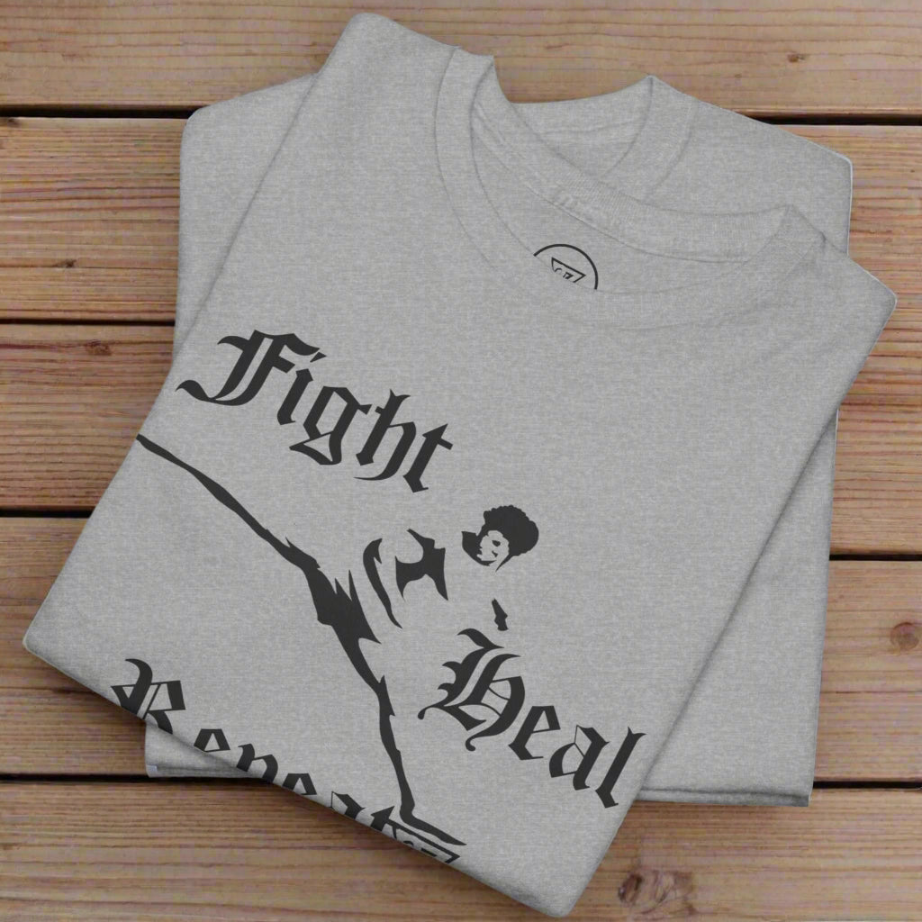 Taekwondo T-Shirt sport grey folded