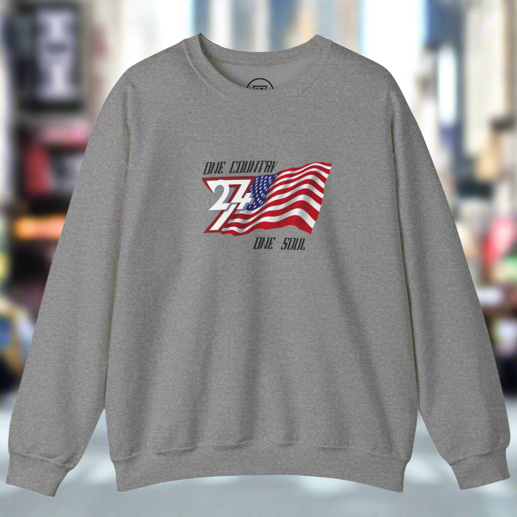 USA Patriot Unisex Sweatshirt graphite heather