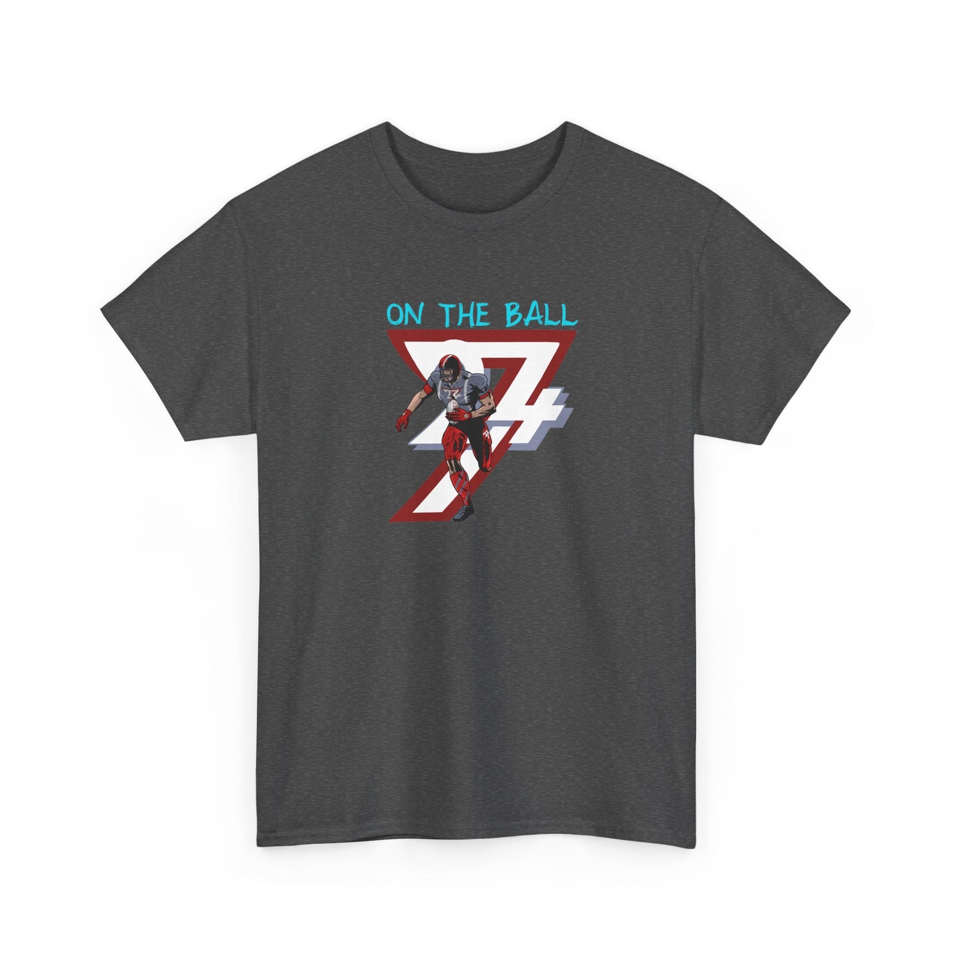 Unique Design American Football T-shirt dark heather