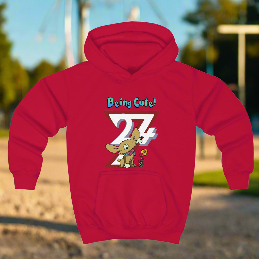 Unique Design Kids Hoodie with Cute Puppy