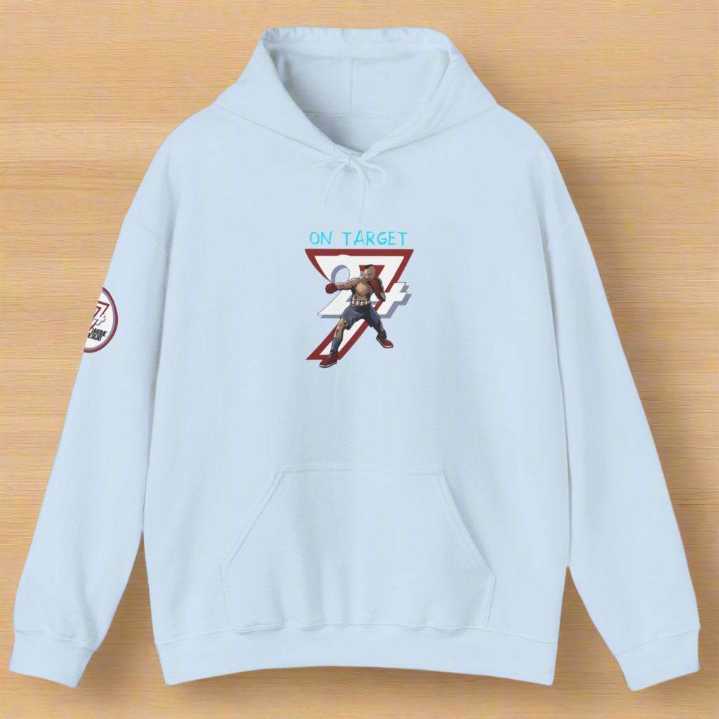 Unique Design boxing sport Hoodie light blue