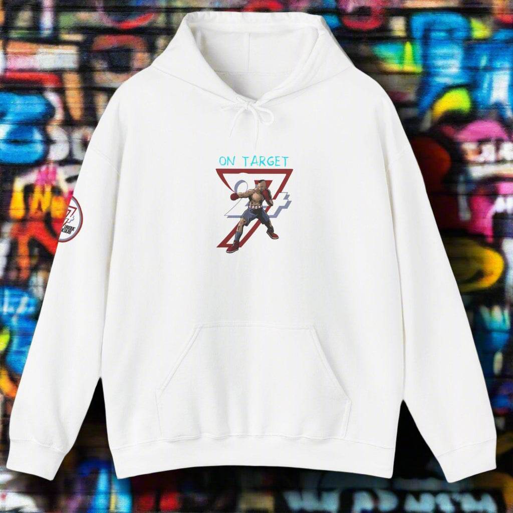 Unique Design boxing sport Hoodie white