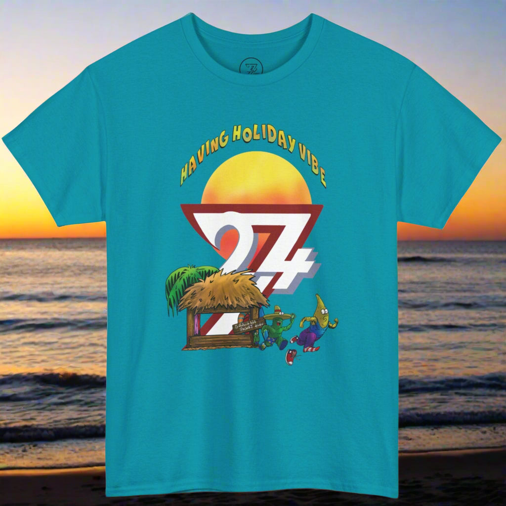 Unique Design funny cactus t-shirt with banana