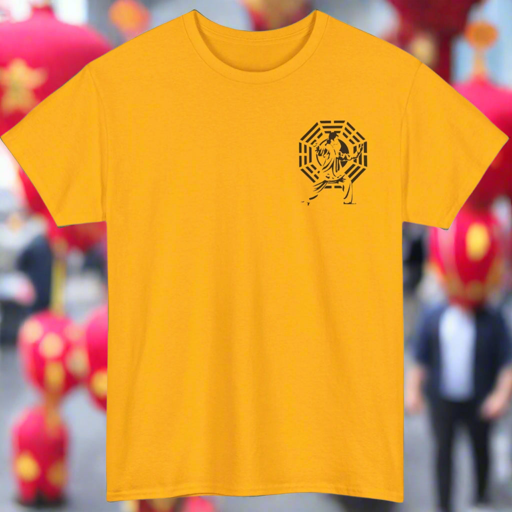 Unique Thai Chi tee in gold color