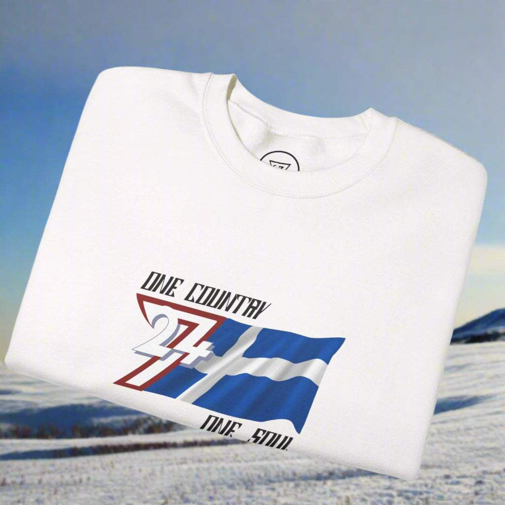 Unique design Finland sweatshirt with finnish flag