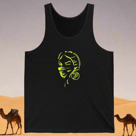 Unique tank top black