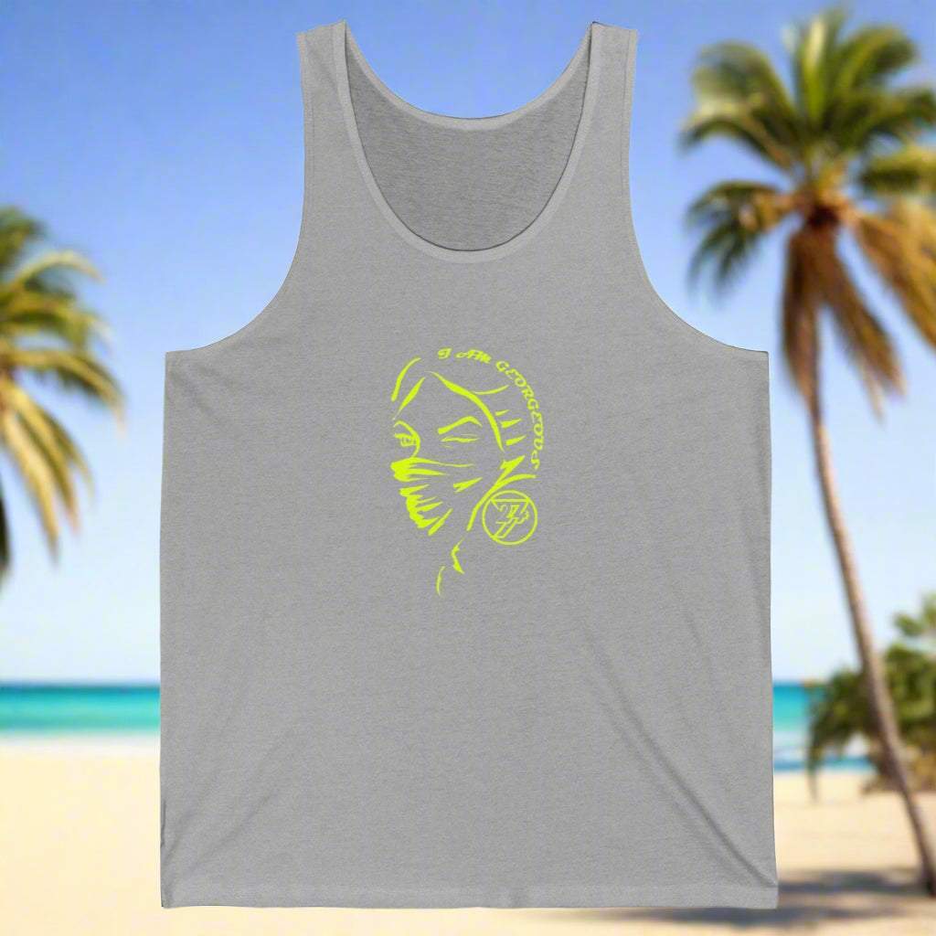 Unique tank top light heather