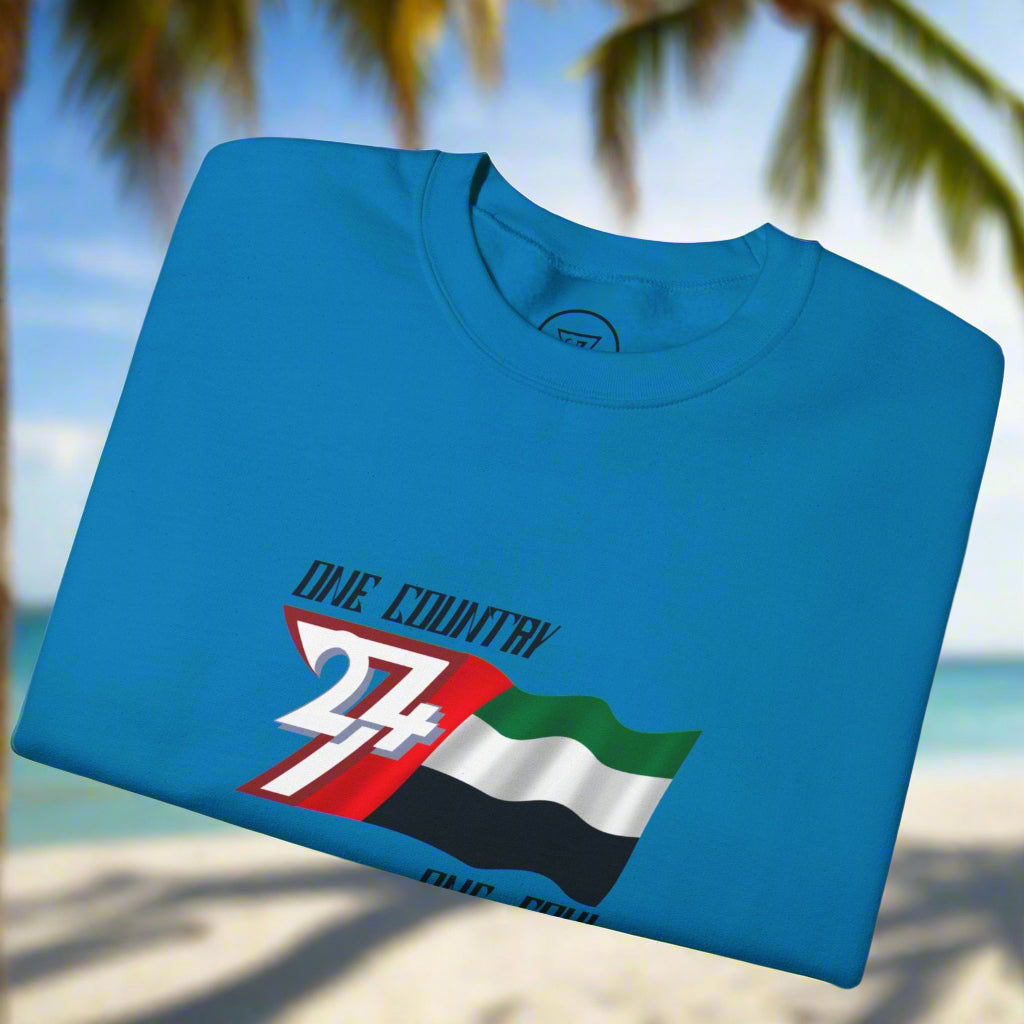 United Arab Emirates fag on sweatshirt by 24/7 Unique Designs