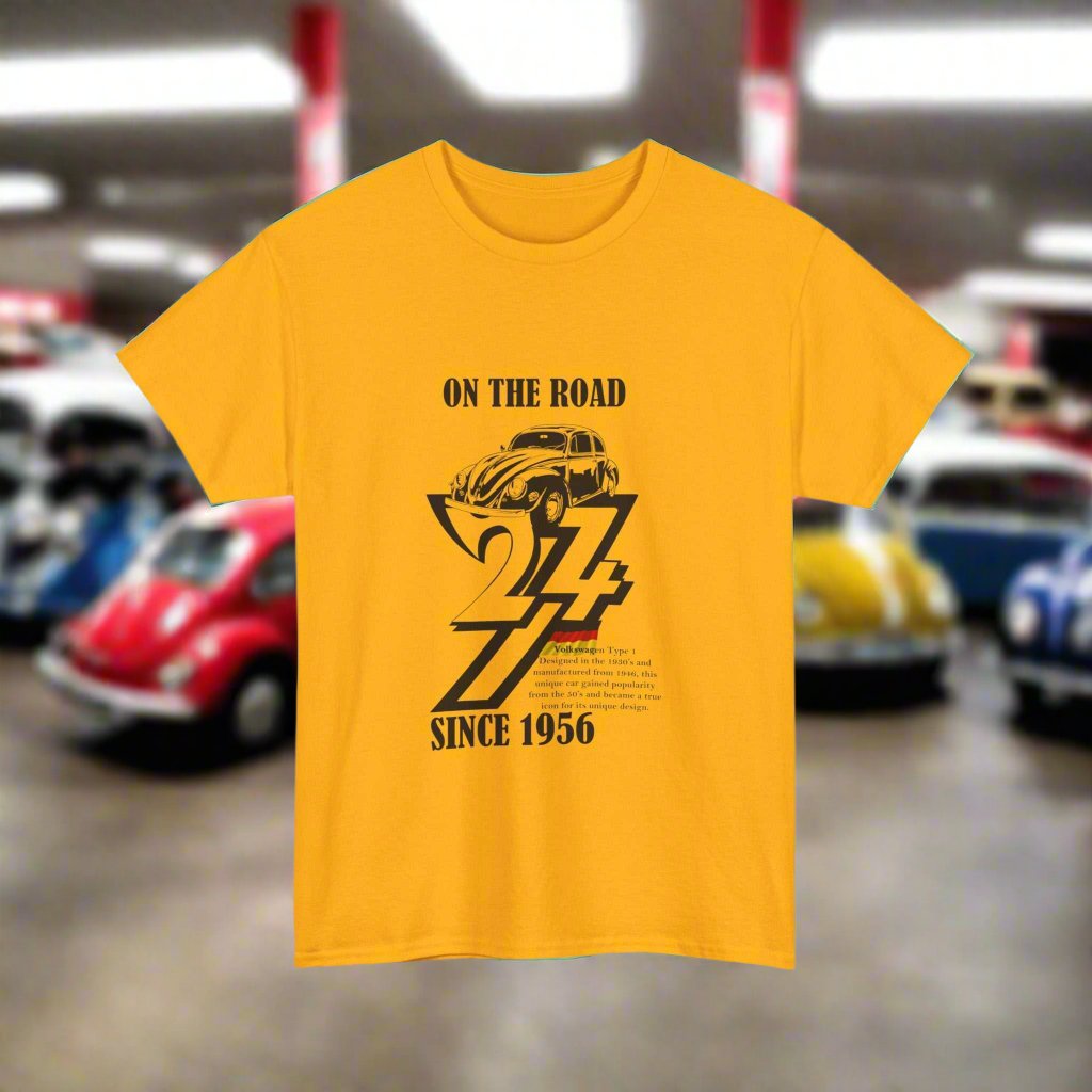 Vintage 1956 Volkswagen Tee Vintage Volkswagen T-shirt by 24/7 Unique Design gold