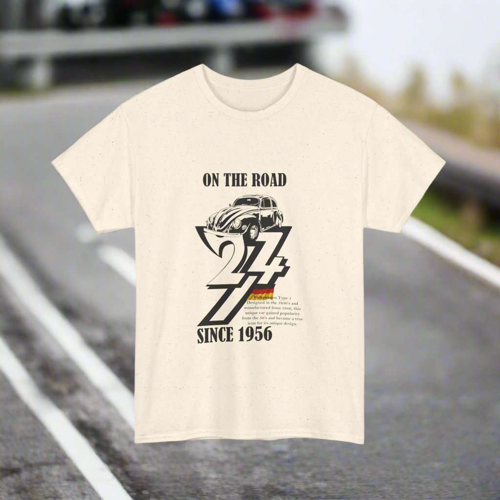 Vintage 1956 Volkswagen Tee Vintage Volkswagen T-shirt by 24/7 Unique Design natural