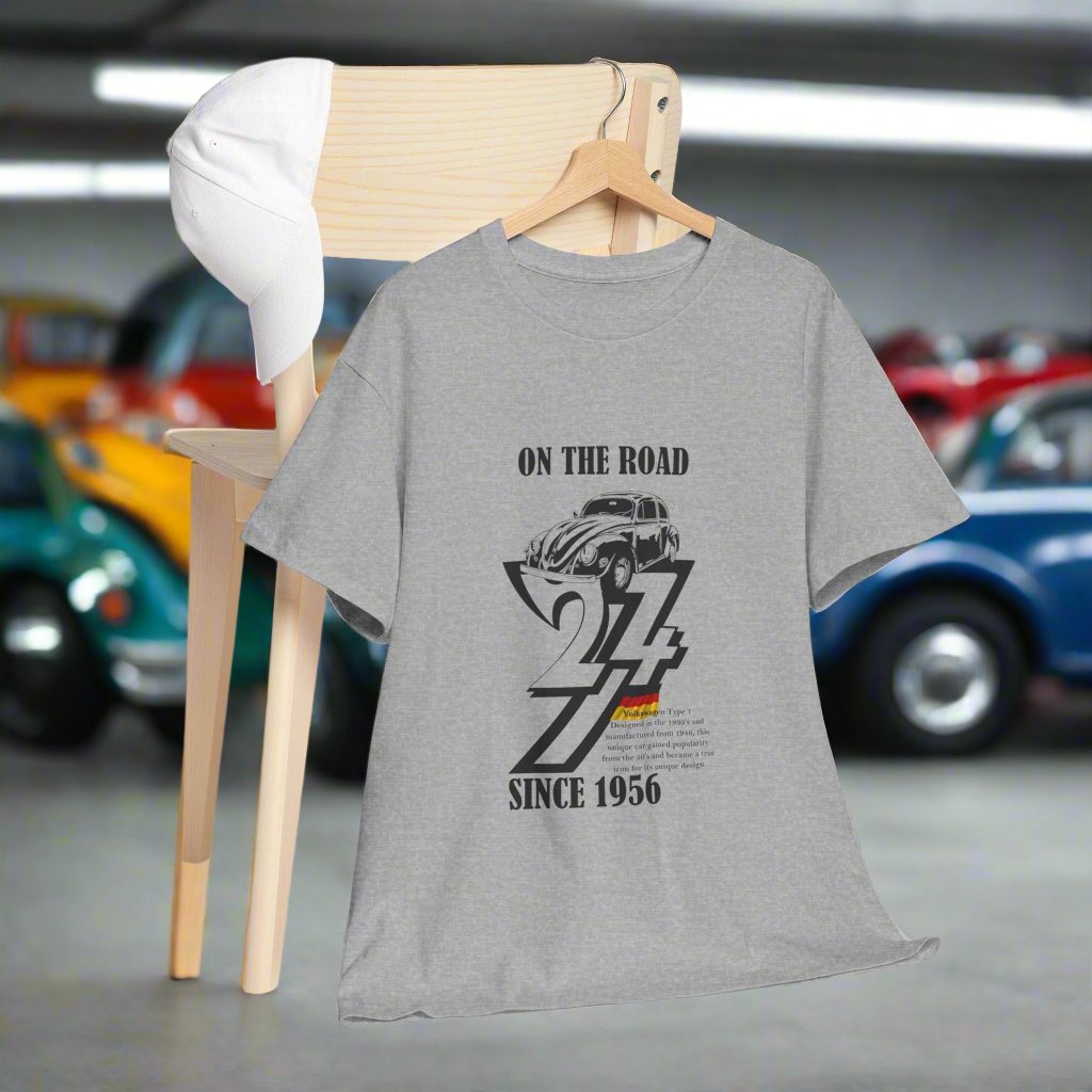 Vintage 1956 Volkswagen Tee Vintage Volkswagen T-shirt by 24/7 Unique Design sport grey