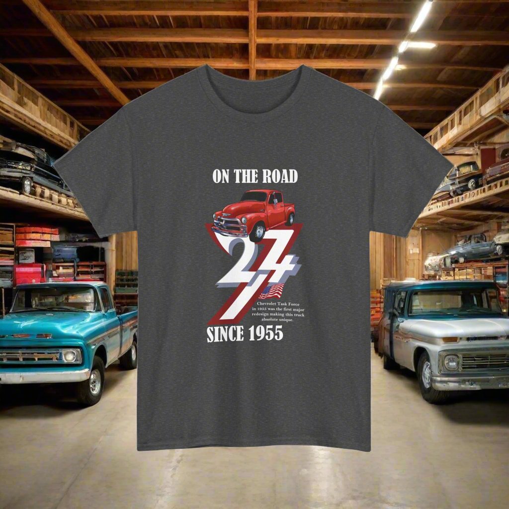 Vintage Chevy Tee Chevrolet T-Shirt Classic Cars Chevy Tee Vintage Top charcoal