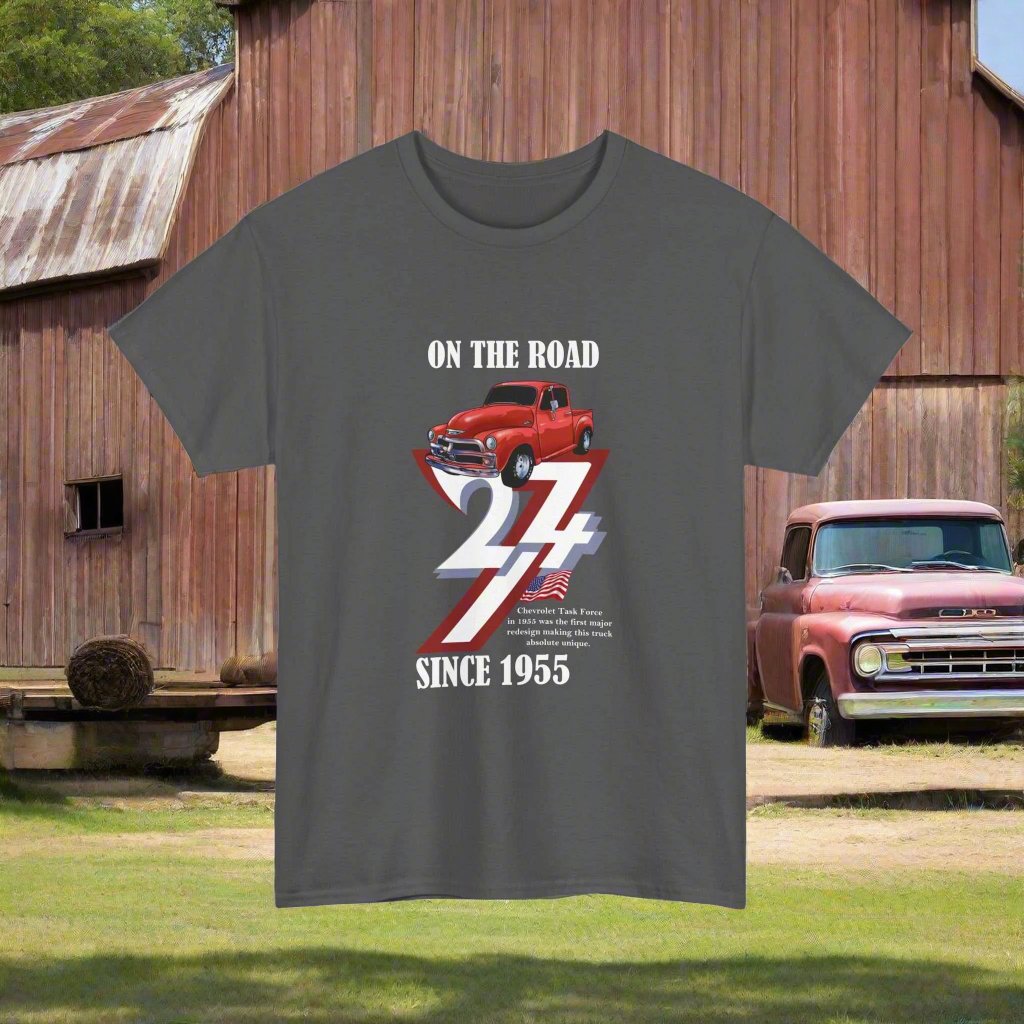 Vintage Chevy Tee Chevrolet T-Shirt Classic Cars Chevy Tee Vintage Top heather grey