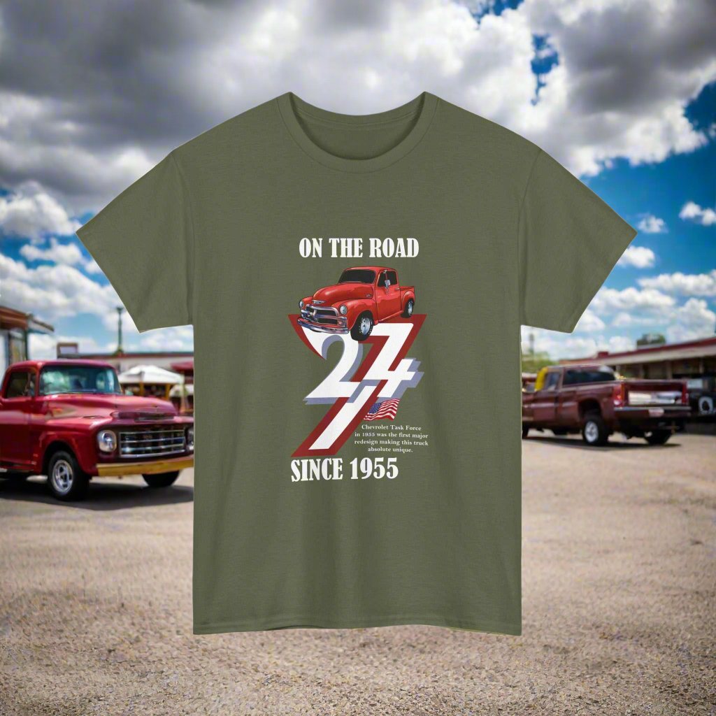 Vintage Chevy Tee Chevrolet T-Shirt Classic Cars Chevy Tee Vintage Top military green