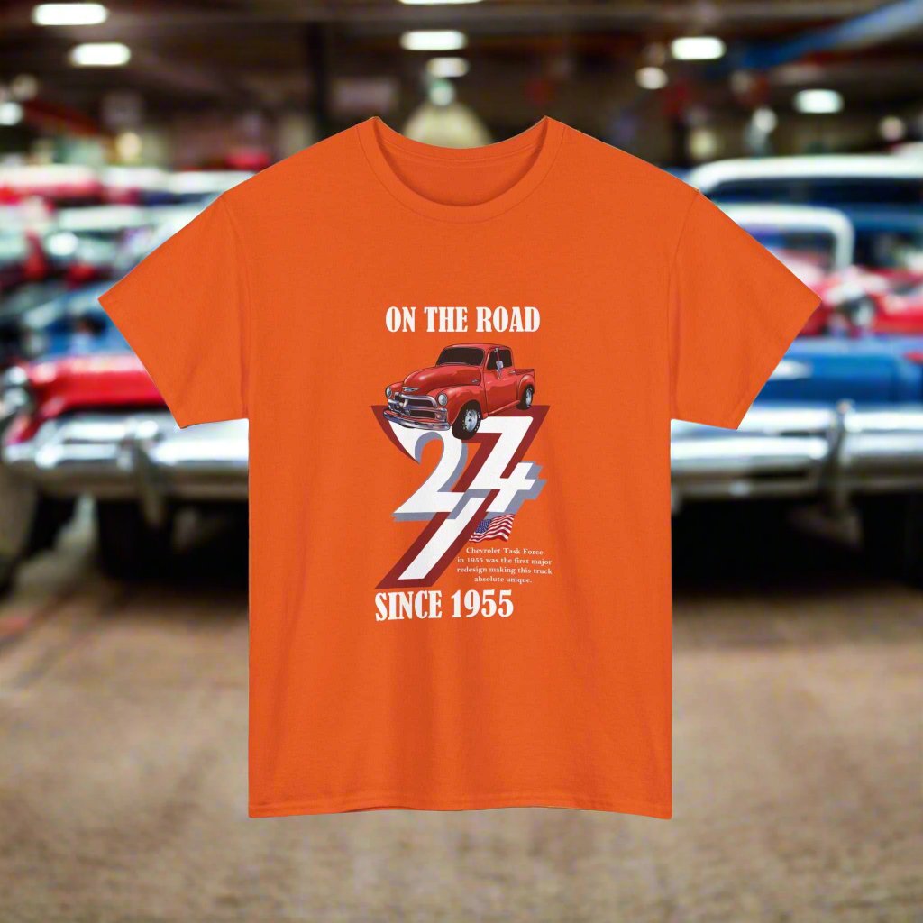 Vintage Chevy Tee Chevrolet T-Shirt Classic Cars Chevy Tee Vintage Top orange