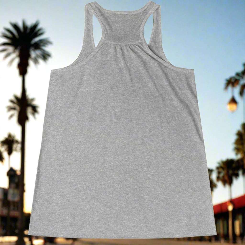 Vintage Floral Top For Women light heather back view