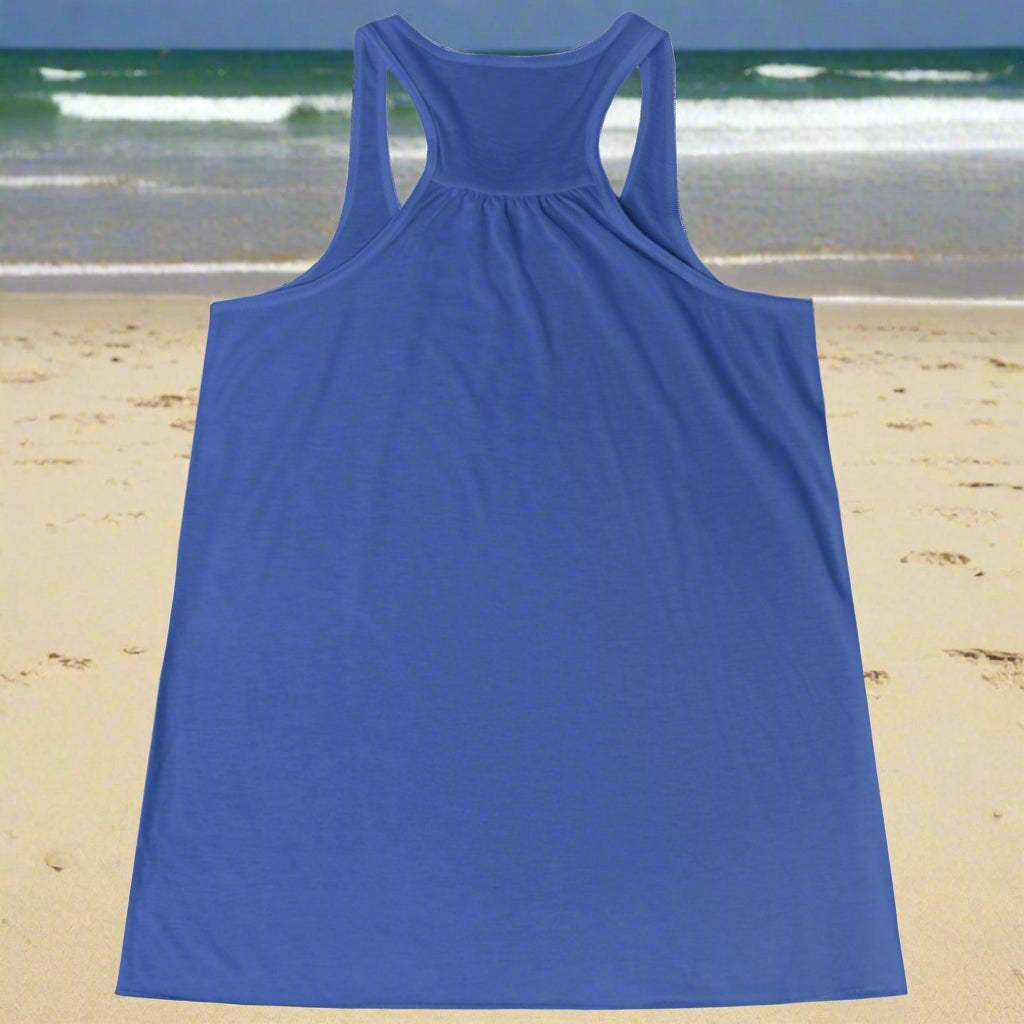 Vintage Floral Top For Women true royal back view