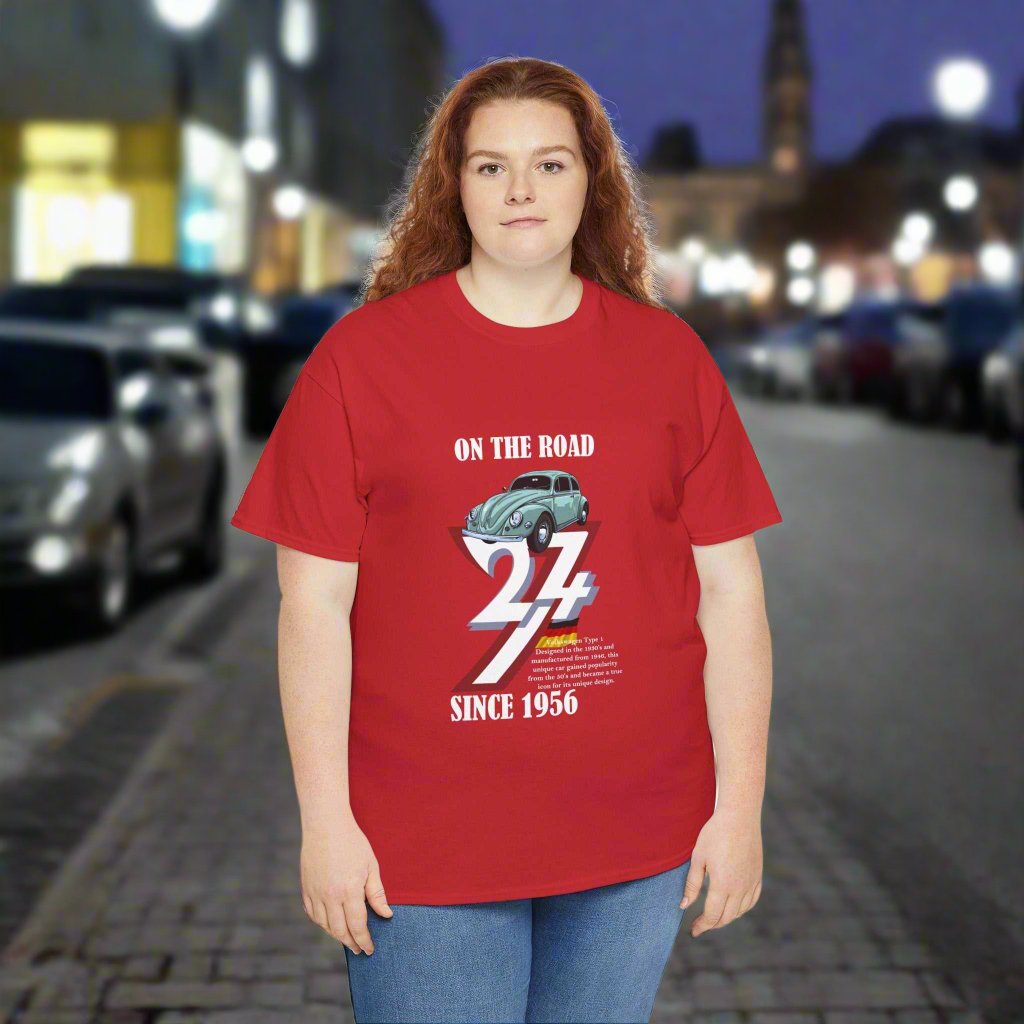 Classic Car Tee Vintage Volkswagen T-Shirt VW tee classic car t-shirt red