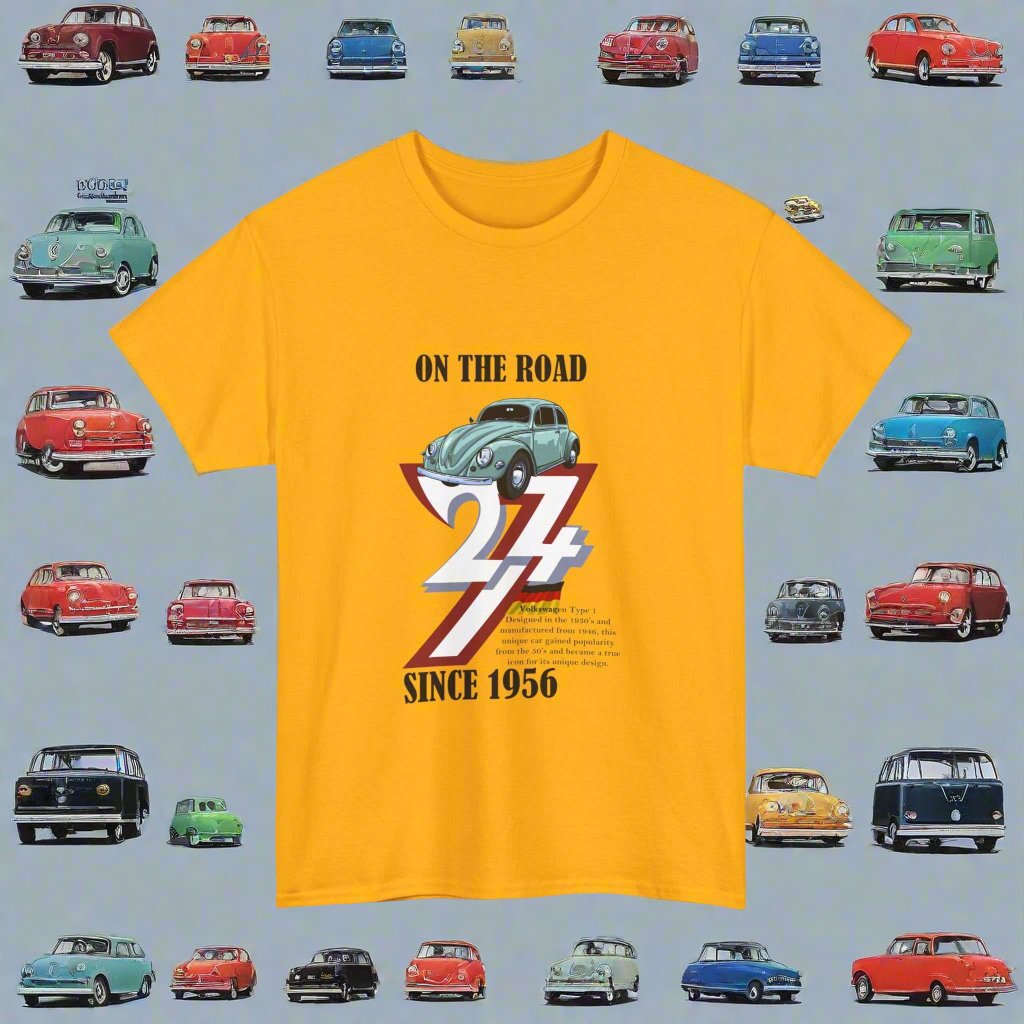 Volkswagen Tee volkswagen t-shirt classic car top vintage t-shirt gold