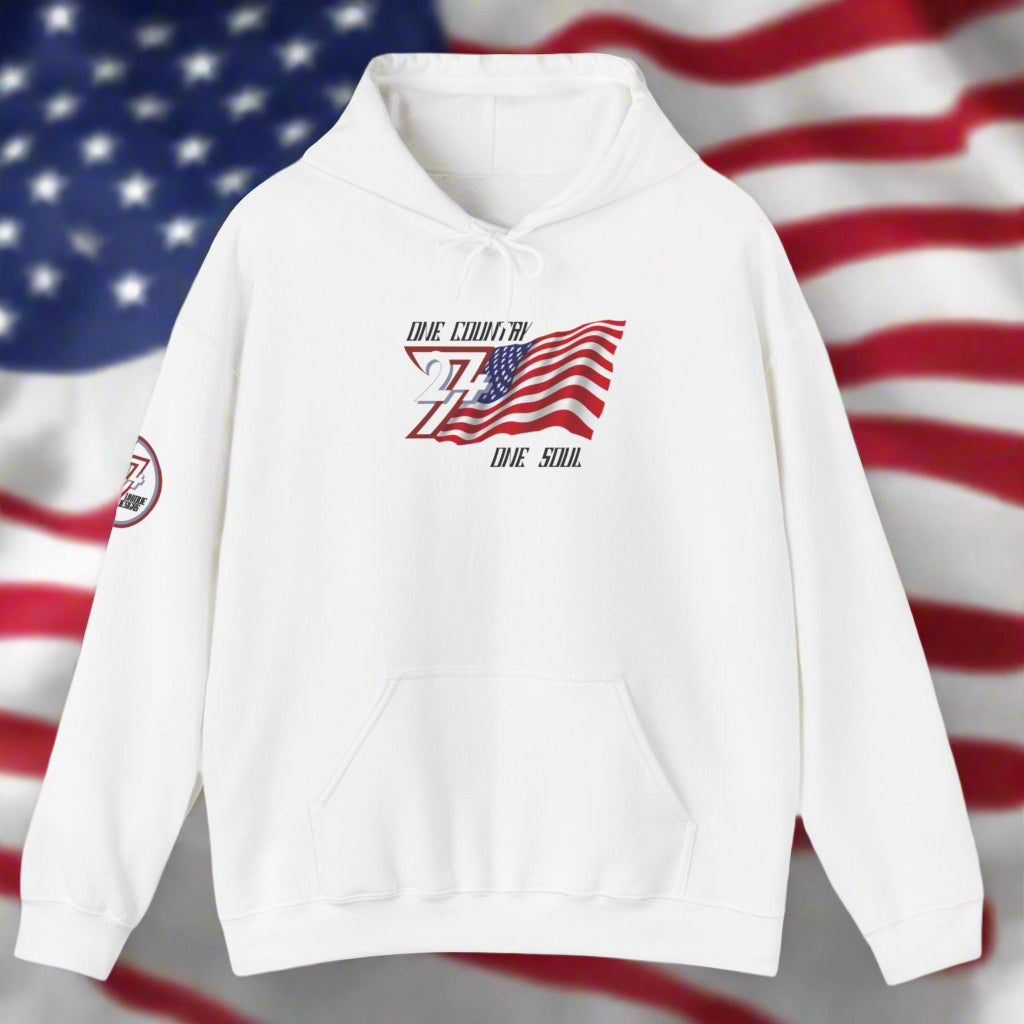White Premium USA Hoodie - American Pride Patriotic Apparel unique gift