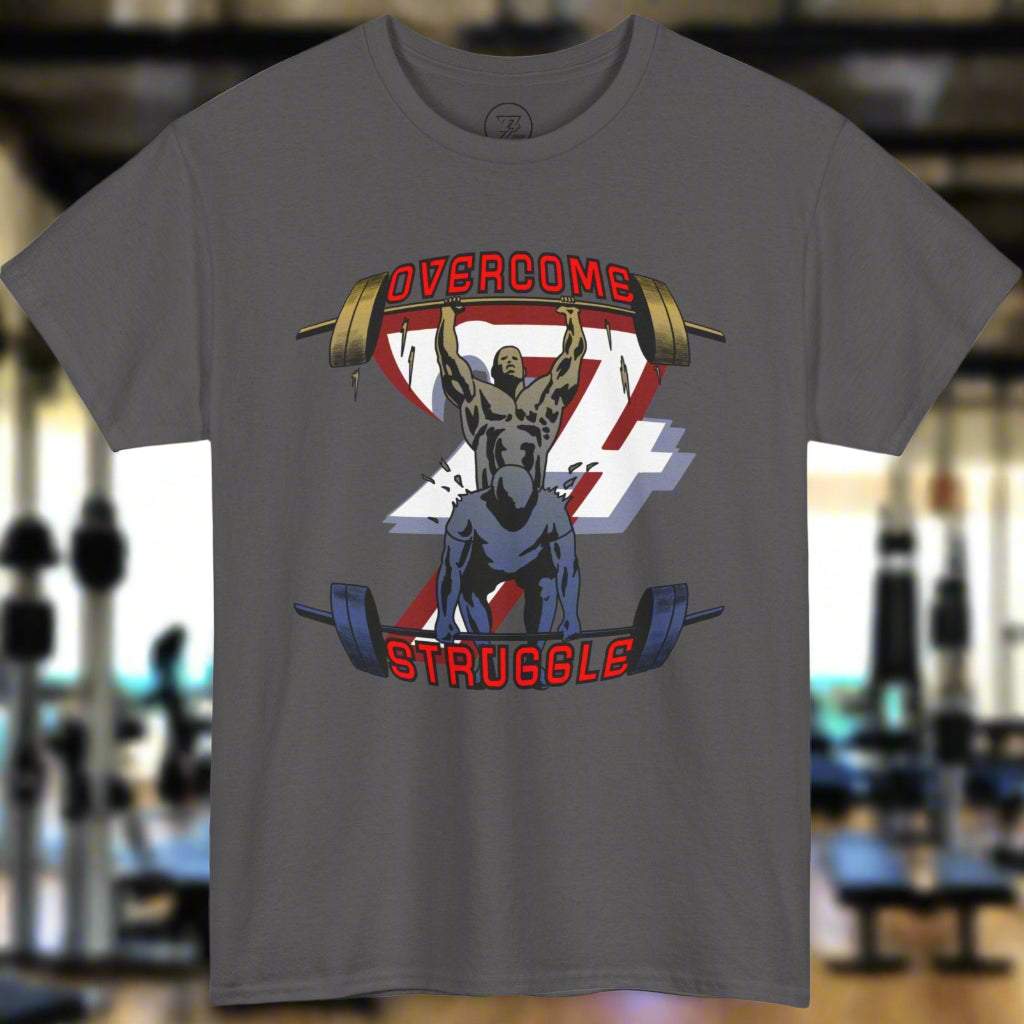 Workout t-shirt weight lifting gym t-shirt by 24/7 Unique Designs charcoal