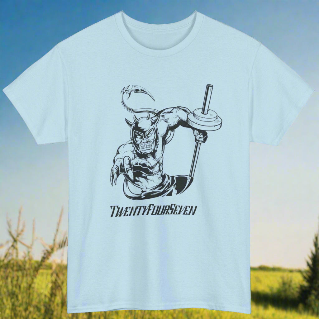 comic character gym t-shirt for workout