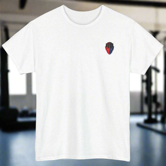 devil themed gymt t-shirt in white