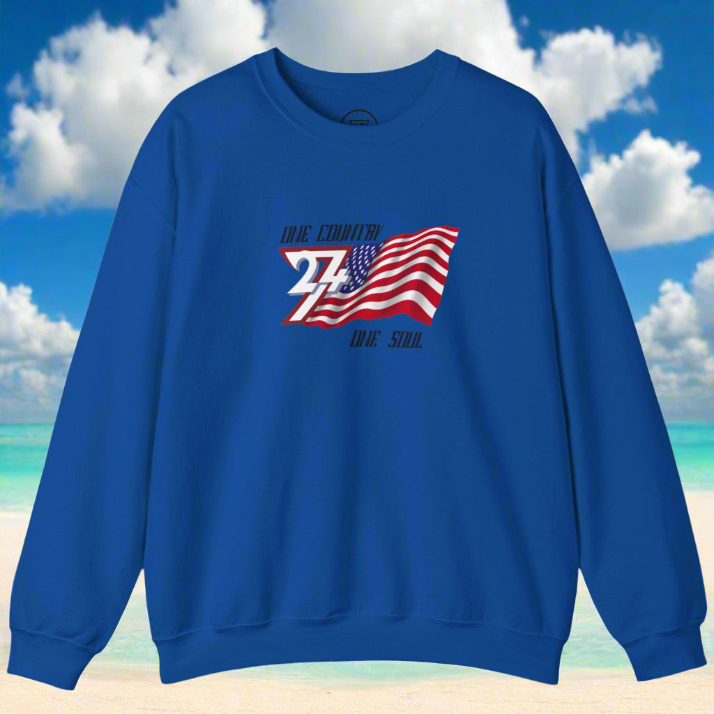 royal blue USA Patriot Unisex Sweatshirt