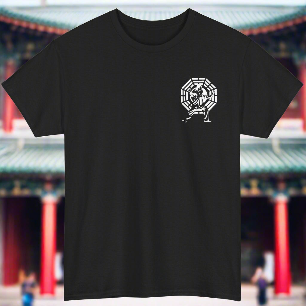 unique design Thai Chi black tee