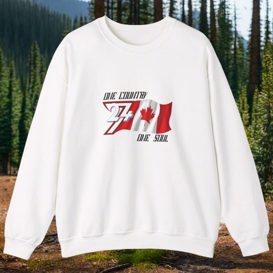 white Canada sweatshirt for patriots