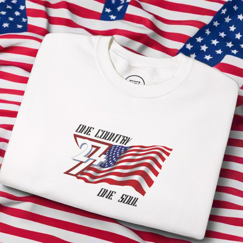 white USA Patriot Unisex Sweatshirt original gift idea