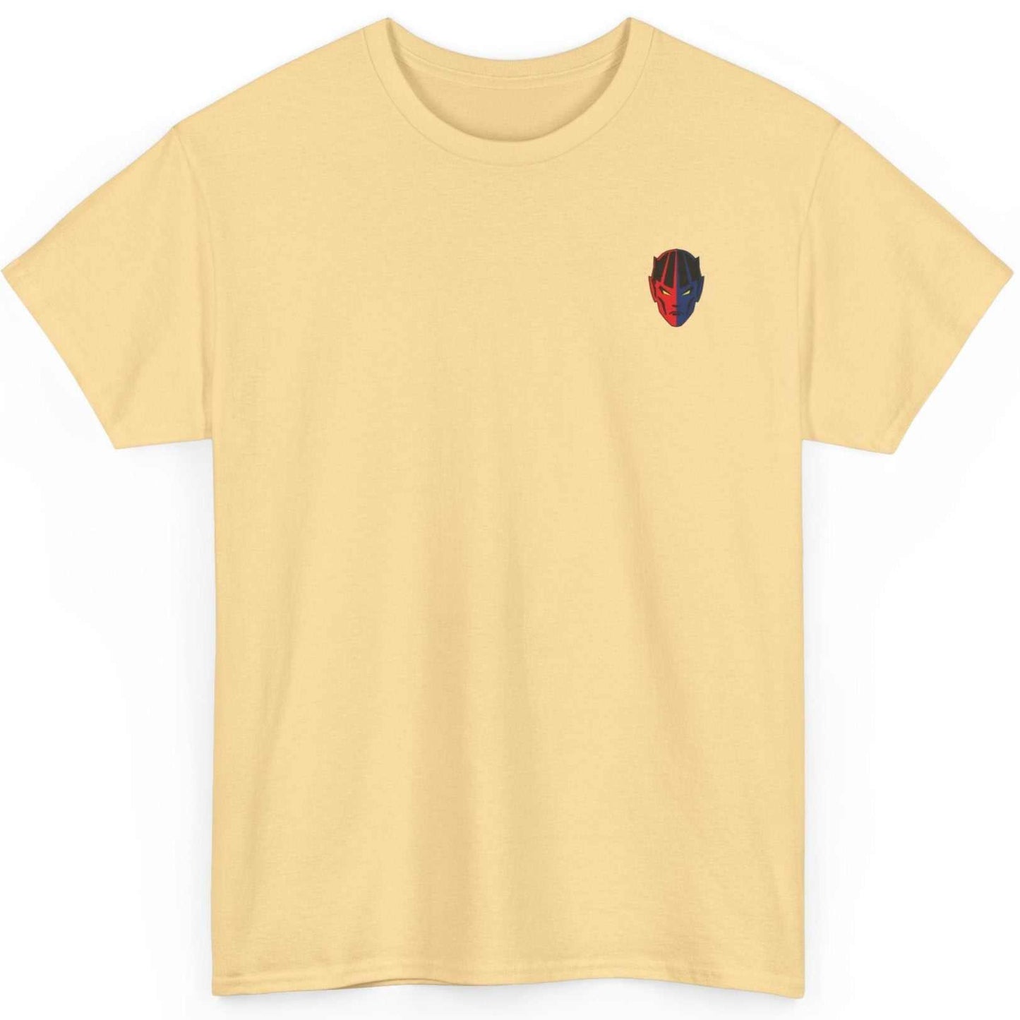 yellow gym t-shirt with unique design