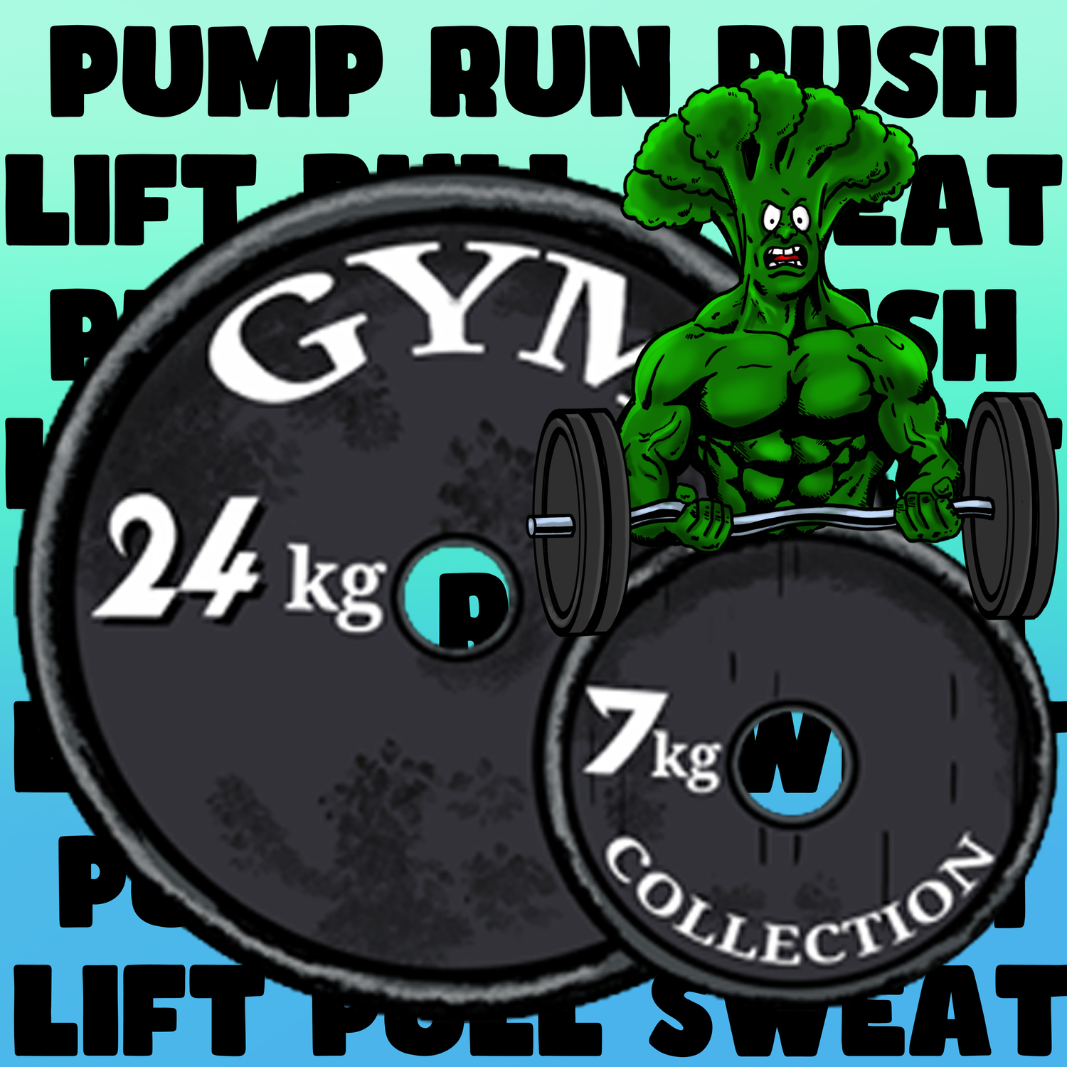 Custom Hand-Drawn Illustrated Gymwear T-Shirts