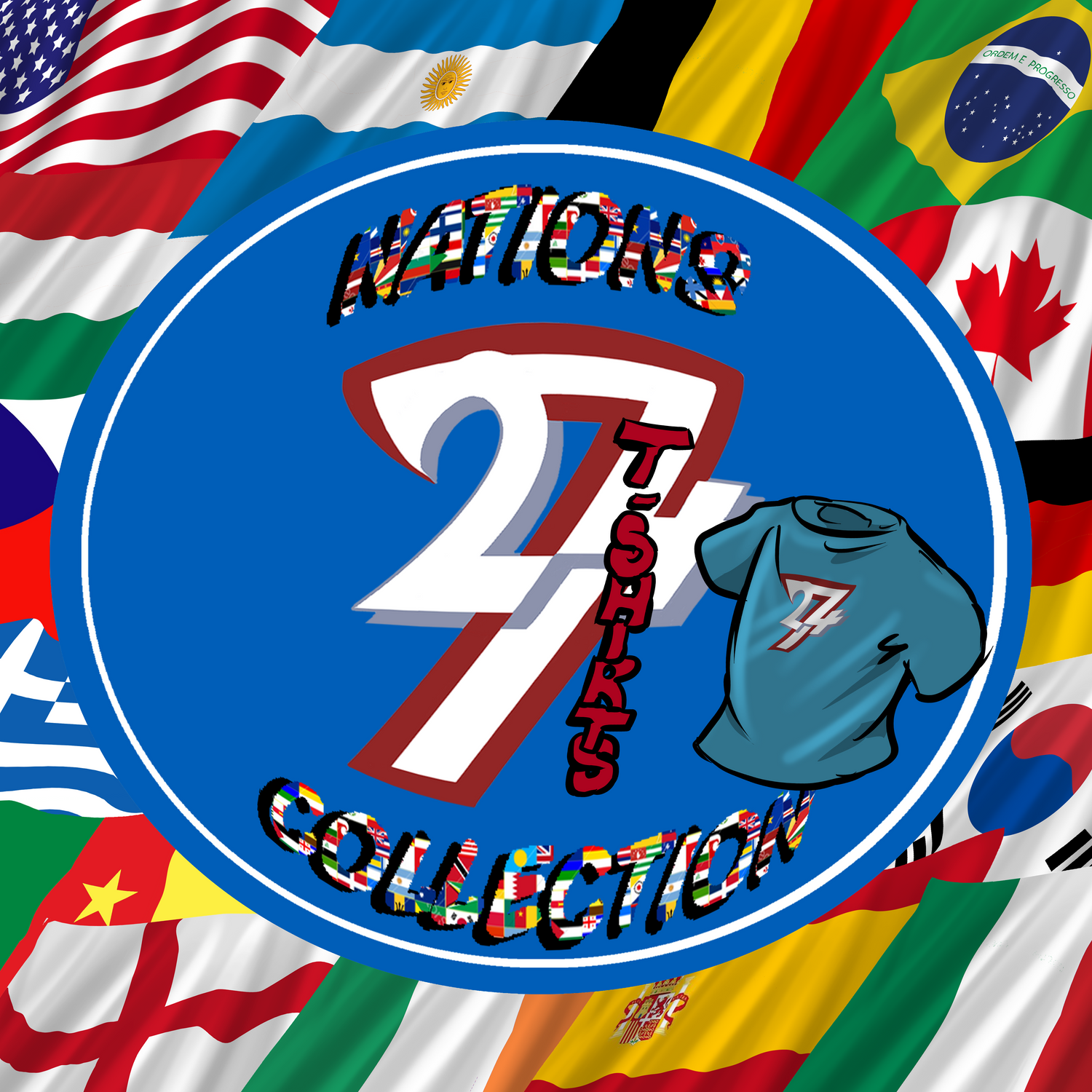 National Flag T-Shirts Collection by 24/7 Unique Designs