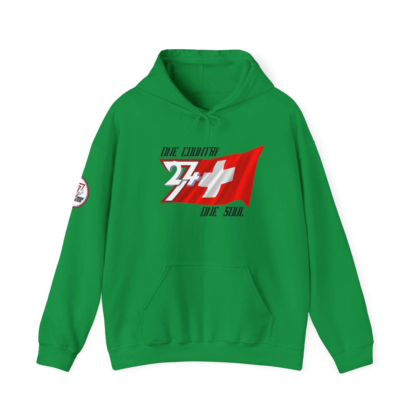 Unique Design Switzerland Flag custom hoodie irish green